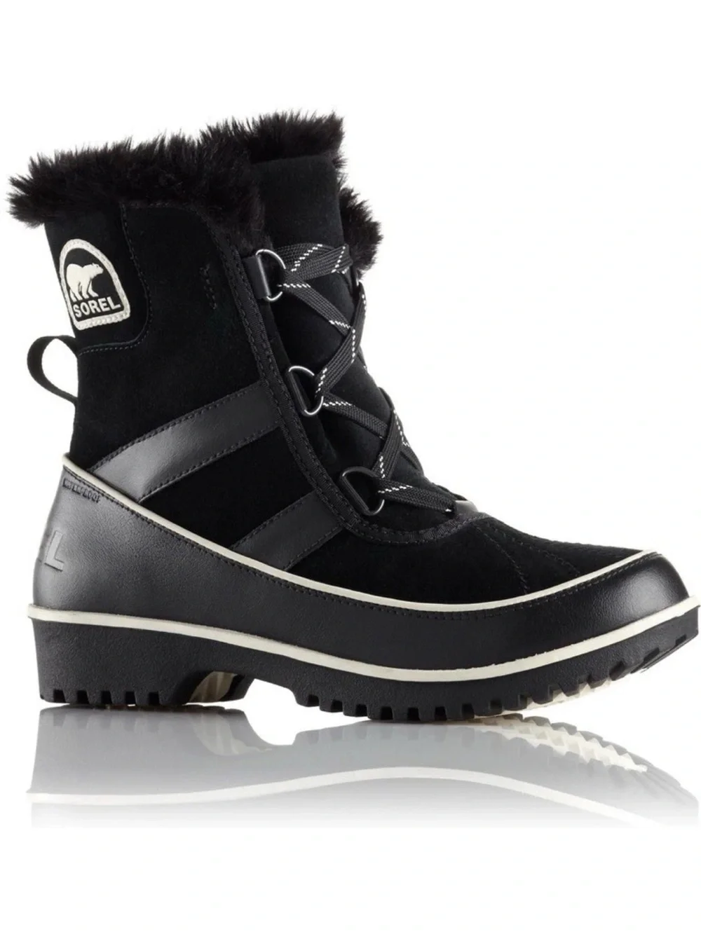 SOREL Tivoli II Women’s Size 7.5 Black Suede Waterproof Winter Boots